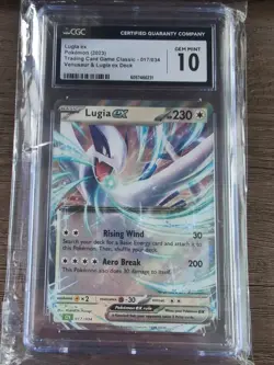 2023 Pokemon Classic Collection Lugia ex #017/034 CGC 10 - Image 1