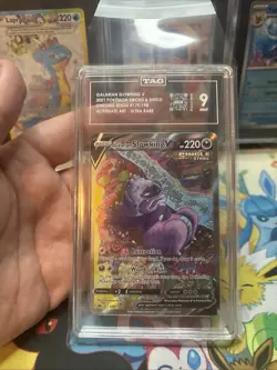 Pokemon Sword & Shield Galarian Slowking V Chilling Reign Alt Art TAG 9 Mint - Image 1