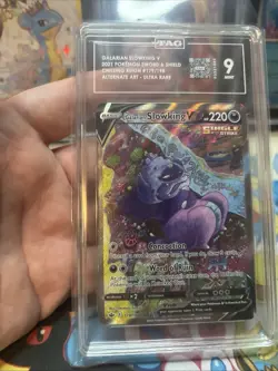 Pokemon Sword & Shield Galarian Slowking V Chilling Reign Alt Art TAG 9 Mint - Image 5