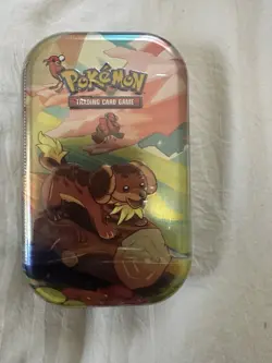 Vibrant Paldea Mini Tin with Two Booster Pack Dachsbun Sealed New Pokemon TCG - Image 1