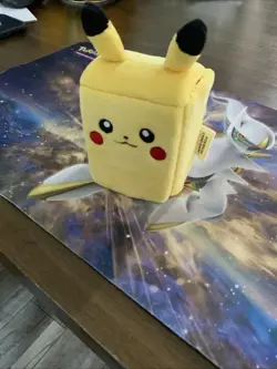 Pokemon Pikachu Plush Deck Box Case Japanese Pokemon Center | USA Seller - Image 1