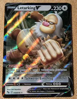 Pokemon TCG Letarking V 058/078 Pokemon Go Karte Deutsch NM Holo - Image 1