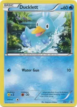 1x Ducklett - BW17 - Promotional Moderately Played Pokemon BW - Black Star Promo - Image 1