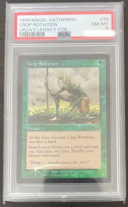 PSA8 Foil ULG Crop Rotation English Version MTG Card Great Condition Japan - Image 1
