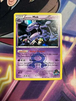 Team Magma's Muk 8/34 2015 Double Crisis Pokemon Card Holo Rare - LP+ - Image 1