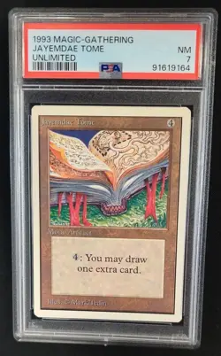 PSA 7 NM Jayemdae Tome Unlimited MTG Magic Graded Card - Image 1
