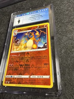 2020 Charizard Vivid Voltage Reverse Holo 025/185 Pokemon Card CGC 9 Mint - Image 2