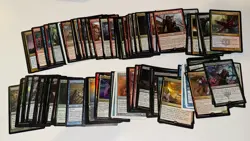 Magic the Gathering Card Lot Commons/Uncommons plus 100+ Rare/Mythics MTG - Image 1