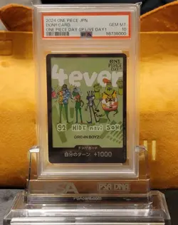 DON Card GRE4N BOYZ [Promo] ONE PIECE DAY 24 Day 1 Japanese - PSA 10 - Image 1