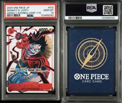 ONE PIECE Trading Card Monkey D Luffy ST01 012 SR PSA10 SP Jump Promo - Image 3