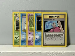 Pokemon Gym Challenge Card Lot Unlimited Non-Holo 5 Cards WOTC Vintage - Image 1