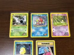 Pokemon Gym Challenge Card Lot Unlimited Non-Holo 5 Cards WOTC Vintage - Image 3