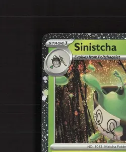 Sinistcha 022/167 Twilight Masquerade Cosmos Holo Rare Pokemon Card NM - Image 3
