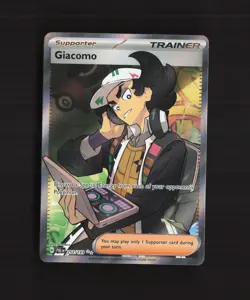 Giacomo 252/193 Paldea Evolved Full Art Ultra Rare Holo Pokemon Card NM - Image 1