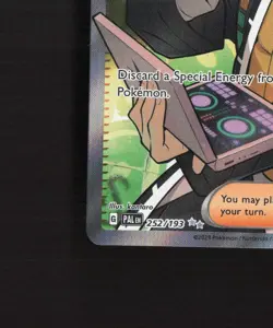 Giacomo 252/193 Paldea Evolved Full Art Ultra Rare Holo Pokemon Card NM - Image 5