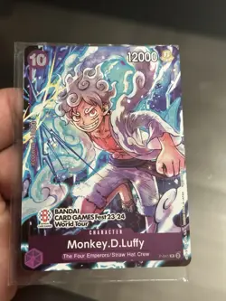 ONE PIECE CARD GAME MONKEY.D.LUFFY P-041 BANDAI CARD GAMES FEST 23-24 ENGLISH - Image 1