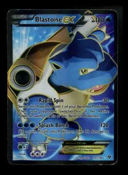 Blastoise EX 142/146 XY Base Set 2014 Full Art Holo Rare Pokemon Card TCG - Image 1