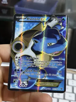 Blastoise EX 142/146 XY Base Set 2014 Full Art Holo Rare Pokemon Card TCG - Image 4