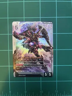 Gundam TCG Card Game Justice Gundam Foil GD01-066 LR - Image 1