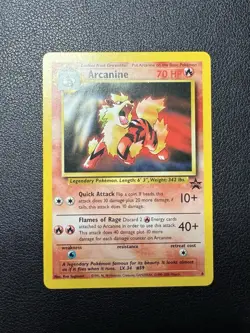 Arcanine #6 1999 Black Star Promo Pokemon Card TCG LP-MP - Image 1