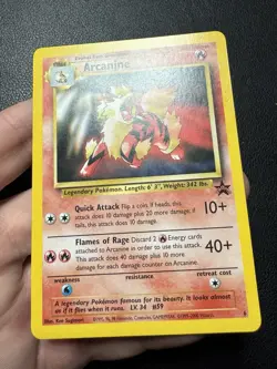 Arcanine #6 1999 Black Star Promo Pokemon Card TCG LP-MP - Image 2