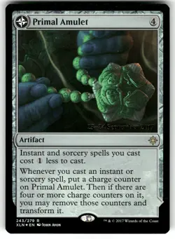 Primal Amulet #243 MTG Prerelease Cards FOIL LP - Image 1