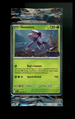 Genesect 008/094 Phantasmal Flames Stamped SEALED Promo Pokemon Card TCG - Image 1