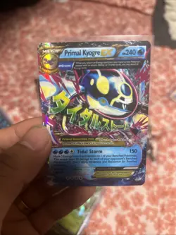 Pokemon TCG Primal Kyogre EX Full Art Holo Card 55/160 Ultra Rare - Image 1