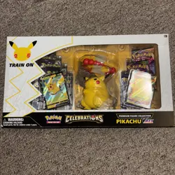 Pokemon TCG Celebrations Premium Figure Collection Pikachu VMAX Box - See Pics 820650809408 - Image 1