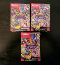 SAME DAY SHIP Lot of 3 Pokemon Phantasmal Flames Booster Bundle Sealed New - Image 1