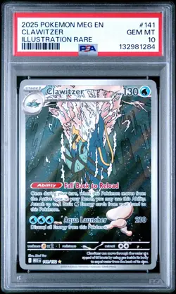 2025 Pokemon MEG EN-Mega Evolutions #141 CLAWITZER IR PSA 10 - 132981284 - Image 1