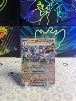 Pokemon TCG Ceruledge EX 036/191 SV08 Surging Sparks Holo Double Rare - Image 1