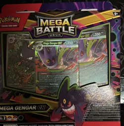 Pokemon Mega Gengar EX Battle Deck Phantasmal Flames Haunter Illustration Rare ! - Image 3