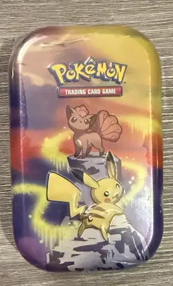 Pokemon Kanto Power Mini Tin Pikachu & Vulpix H24 New Sealed - Image 1