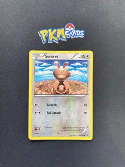Pokemon TCG Sentret Flashfire 81/106 Reverse Holo LP. - Image 1