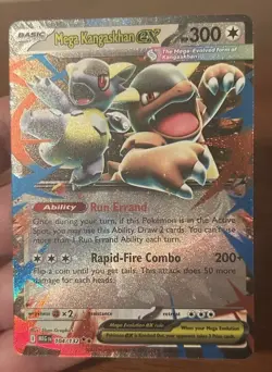 Pokemon TCG - Mega Kangaskhan ex Double Rare ME01: Mega Evolution 104/132 NM - Image 1