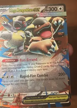 Pokemon TCG - Mega Kangaskhan ex Double Rare ME01: Mega Evolution 104/132 NM - Image 3