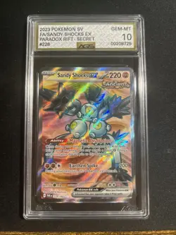 Pokemon TCG FA/Sandy Shocks EX #228 Paradox Rift AGS-Gem Mint 10 - Image 1