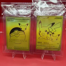 Pokemon Celebrations Pikachu V & PokeBall Gold Promos SEALED SWSH 145 & SWSH 146 - Image 1