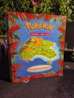 Vintage Pokemon Southern Islands Collection BINDER ONLY, English WOTC O-RING - Image 1