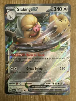 Slaking ex 147/191 Double Rare Pokemon Surging Sparks SV8 NM - Image 1