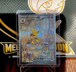 Pokemon Alakazam ex 201/165 Sv: Scarlet & Violet 151 Holo SIR NM - Image 1