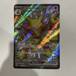 Pokemon TCG Shiny Alakazam ex 215/091 Paldean Fates Ultra Rare Full Art - Image 1