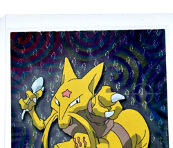 Vintage Pokemon Kadabra #64 Holo Foil Toppsb1999 Series 1 TV Animation LP/NM - Image 2