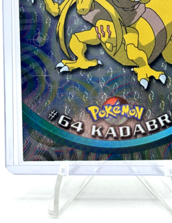 Vintage Pokemon Kadabra #64 Holo Foil Toppsb1999 Series 1 TV Animation LP/NM - Image 4
