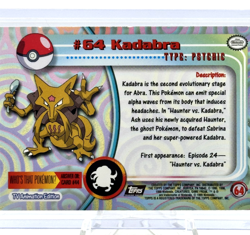 Vintage Pokemon Kadabra #64 Holo Foil Toppsb1999 Series 1 TV Animation LP/NM - Image 5