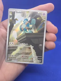 Pokemon Scarlet & Violet Black Bolt Golett 122/086 Illustration Rare NM - Image 2