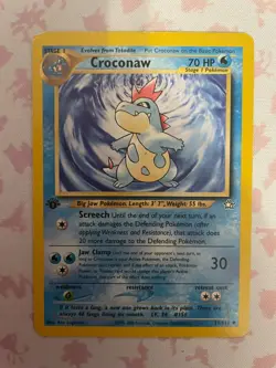 CROCONAW - 1st Edition Neo Genesis Set - 31/111 - Uncommon - Pokemon Card - MP - Image 1