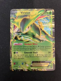 Virizion EX 9/101 Plasma Blast Holo Ultra Rare Pokemon TCG Card - NM - Image 1