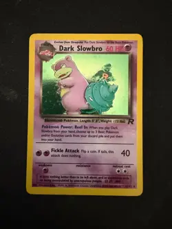 Dark Slowbro 12/82 Team Rocket Holo 2000 Pokemon TCG Card - LP+ - Image 1